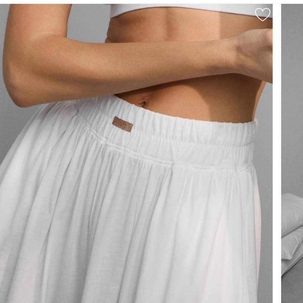 LUNYA BNWT Organic Pima Wide Leg Pant in Sincere White Size S - Picture 2 of 8